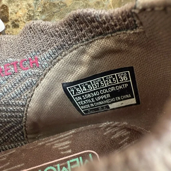 Skechers Womens Cleo Honeycomb Stretch Fabric Pointed Toe Ballet Flats Size 7.5 - Picture 4 of 6